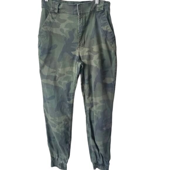 HOLLISTER Womens Jogger SZ S Ultra High Rise Camouflage Tapered Gorp‎ Granola - Picture 1 of 12